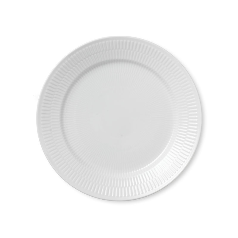 Royal Copenhagen White Fluted Plate 9.84"