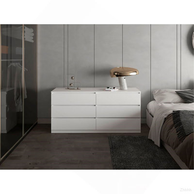 White 6-Drawer Dresser