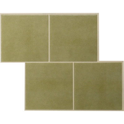 Peel and Stick Gel Backsplash Tile Square Laurier 8.64in x 10.75in