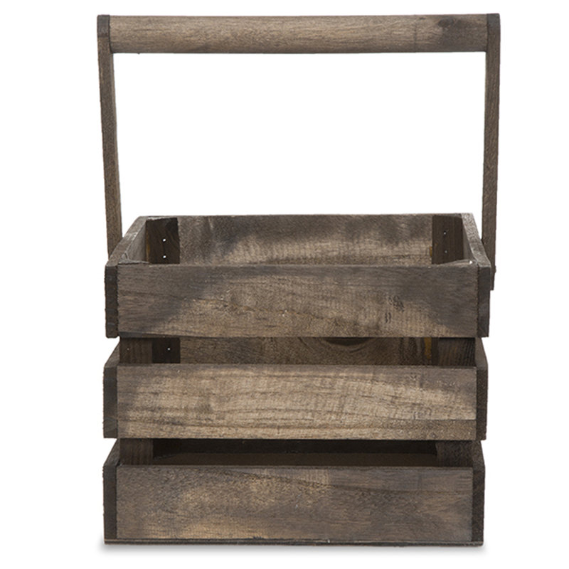 Caisse en bois, Brun