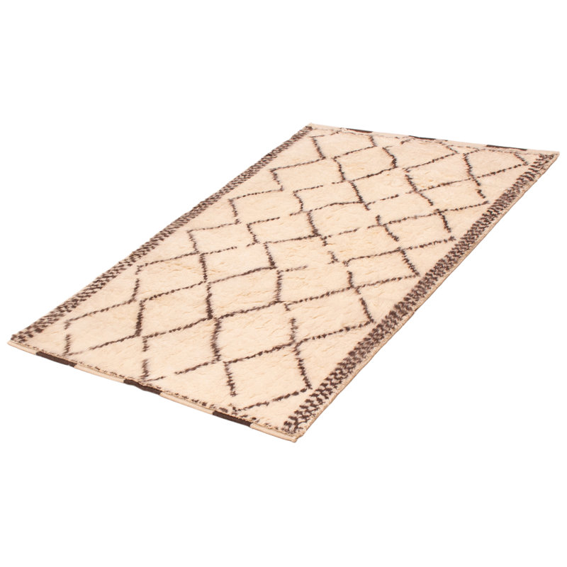Tapis crème unique 5 pi 0 po x 7 pi 11 po Tangier