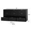 Black 9 Drawer Dresser