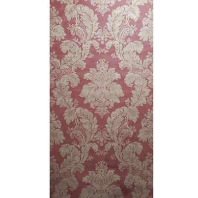 Metallic Wallpaper Victorian Damask Faux Textile Textures Rolls 3d