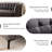 85.65” Tufted Chesterfield Faux Leather Sofa With Solid Wood Frame-649317892