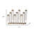 Glass Vial Flower Vase with Bronze Iron Frame - 17.5x2x14"
