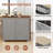 Double Tilt Out Trash Cabinet 10 Gallons Wooden Free Standing(Not include trash can)-106845994