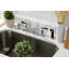 Kingston Brass Kaiser Two-Handle 4-Hole 8" Centerset Kitchen Faucet with Side Sprayer