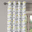 Rideaux décoratifs pour fenêtre à 2 panneaux East Urban Home Usa, 50 po, jaune, gris, blanc-945947163