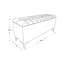 Banc de rangement à couvercle rabattable rembourré-2043638543
