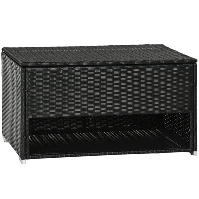 Outsunny Outdoor Deck Box & Shoe Storage