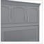 Queen Size Murphy Bed Wall Bed With Cabinets,Grey-359348509