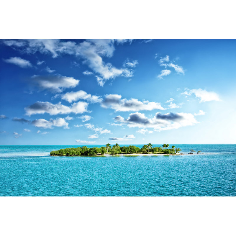 Tropical Island - Wrapped Canvas Print, 30cm H x 46cm W x 3.8cm D