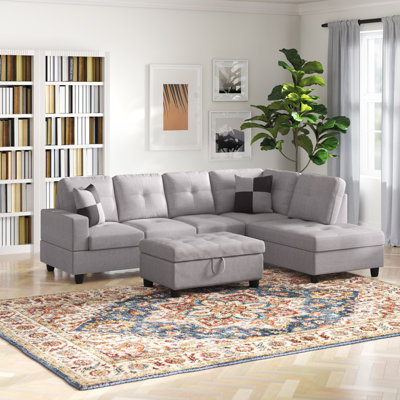 Canapé et chaise longue avec repose-pieds de 103,5 po Palmer