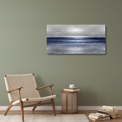 «Dovecove Matthews, Michelle», reproduction d'art sur toile tendue sous le titre: Silver Seascape II MMW112637DG