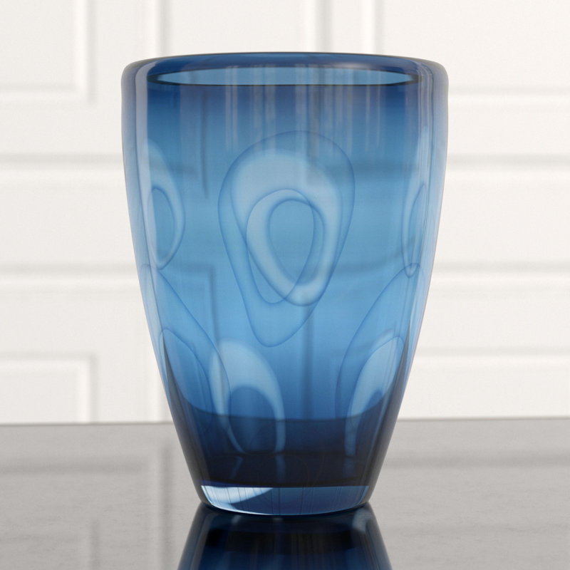 Royale Ceramic / Porcelain Table Vase, 10.5" H x 7.75" W x 7.75" D
