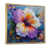 Toile avec cadre flottant or