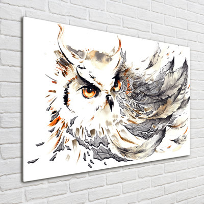 Owl - No Frame Print on Glass