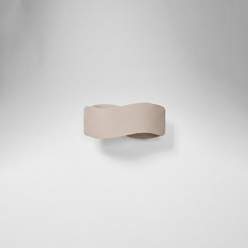 Wall lamp TILA 30 white, 30x11x13 cm, Taupe, 1 Light