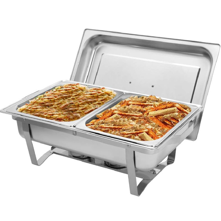 Stainless Steel 9 Quarts Rectangle Chafing Dish