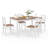 5-piece Wood Dining Table Set-1030375070-1030375137