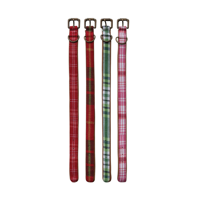 Artisan Cotton Leather Dog Collar