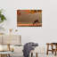 Deer In Autumn Peaceful Serene Tranquil Deer Autumn Forest Wall Art Print 1 Piece Wrapped Canvas Wall Art-1393929067