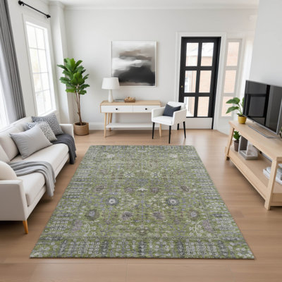 Premium Machine Washable Mayfield AMF2231 Global Rug