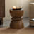 13.8" Solid Mango Wood End Table