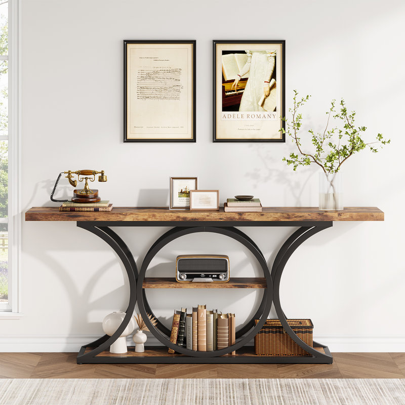  62.99" Console Table, Couch Table Behind Sofa, Long Entryway Table, Sofa Console Table, Narrow Console Table, Hallway Table For Entryway Living Room