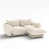 Mélange de lin beige sélectionné