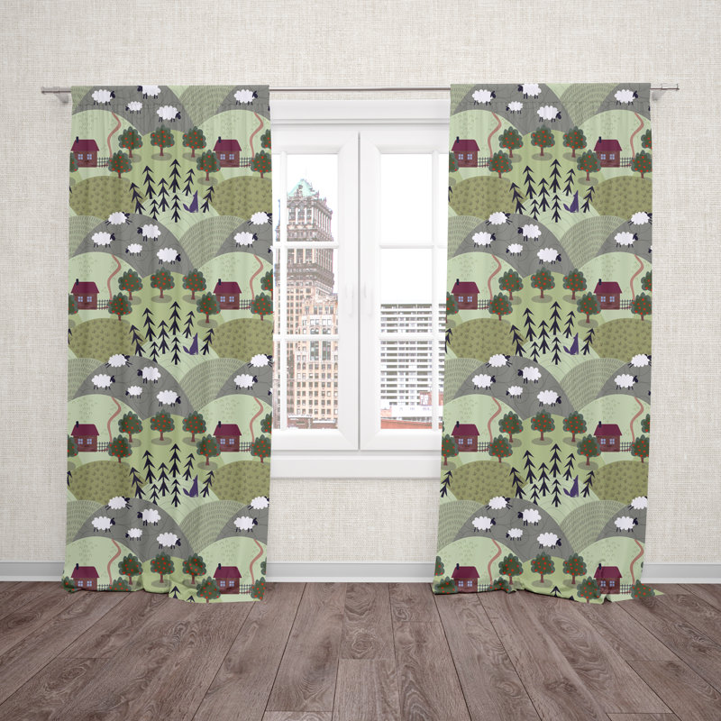 Javonte Room Darkening Curtain Pair, 20" W x 82" L