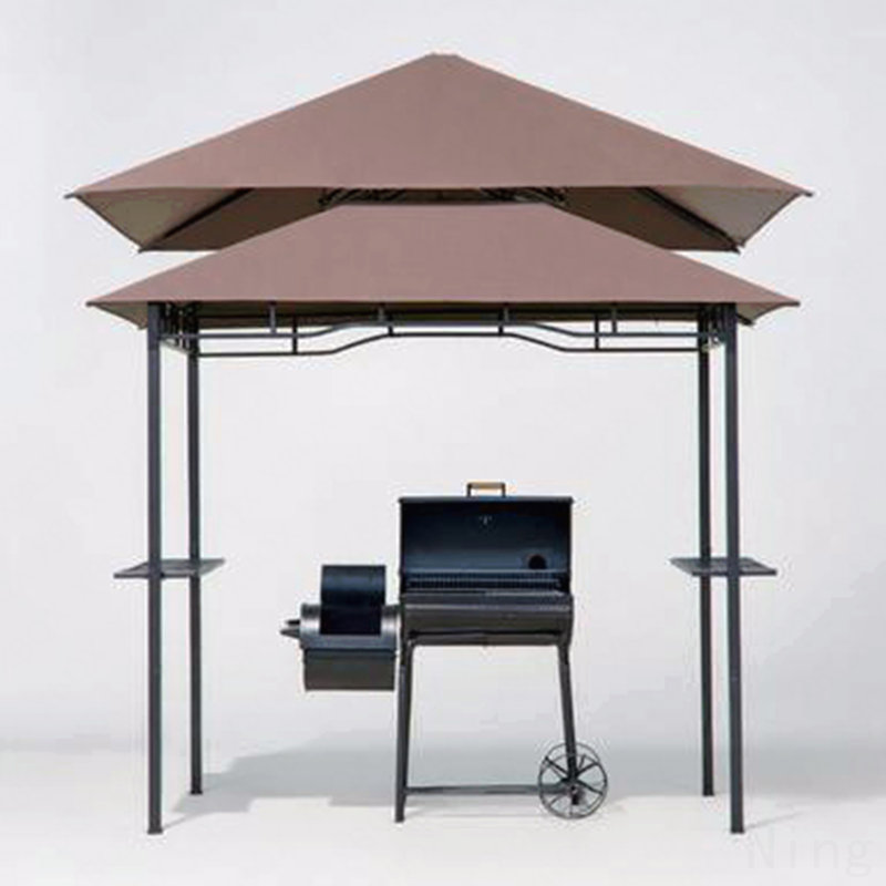 Barbecue, double toit pour barbecue