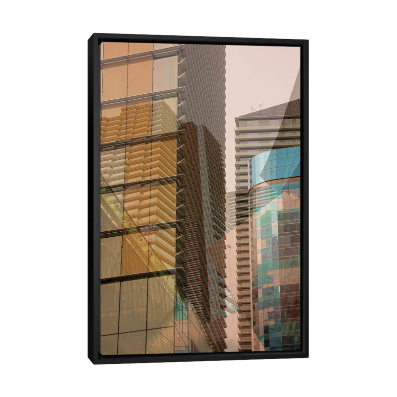 «Double Take I», impression sur toile, Toile avec cadre noir, Pas de tapis, H 26 po x l 18 po x P 1,5 po