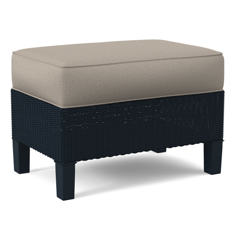 Gibraltar Ottoman, Greystone, Beige Performance Fabric; 0851-73