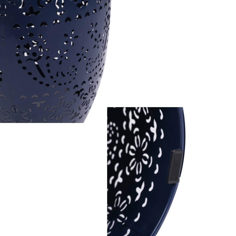 Table d'appoint solaire, parfaite pour les espaces extérieurs de la véranda, Bleu