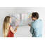 Magnetic Memo Board Whiteboard - 120 x 60 cm - With Marker and Magnets - Marble pattern