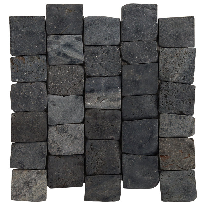 Sentier pittoresque de 11,81 po X 11,81 po Carreau de mosaïque murale en pierre naturelle (10,56 pieds carrés / chaque)