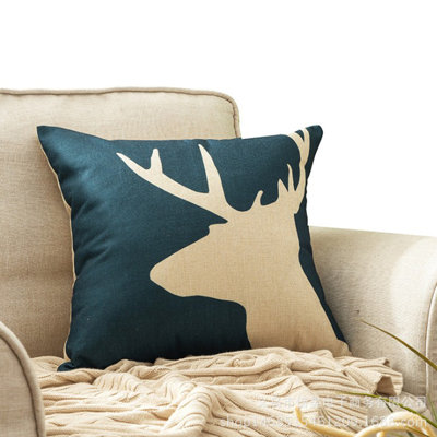 (Covers With Inserts) Set of 2 Deer Lives Throw Pillows