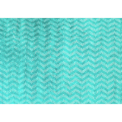 Tapis bleu en laine et polyester tissé à la machine Kaisar