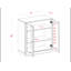 Bibliothèque courte Palace Imports 100% bois massif avec portes en verre, tablettes réglables, bibliothèque modulaire, l 32 po x H 35,75 po-109423295