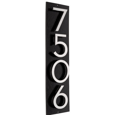 Floating 1-Line Wall Address Plaque