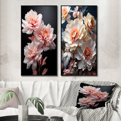Pivoines roses et noires «Pony»