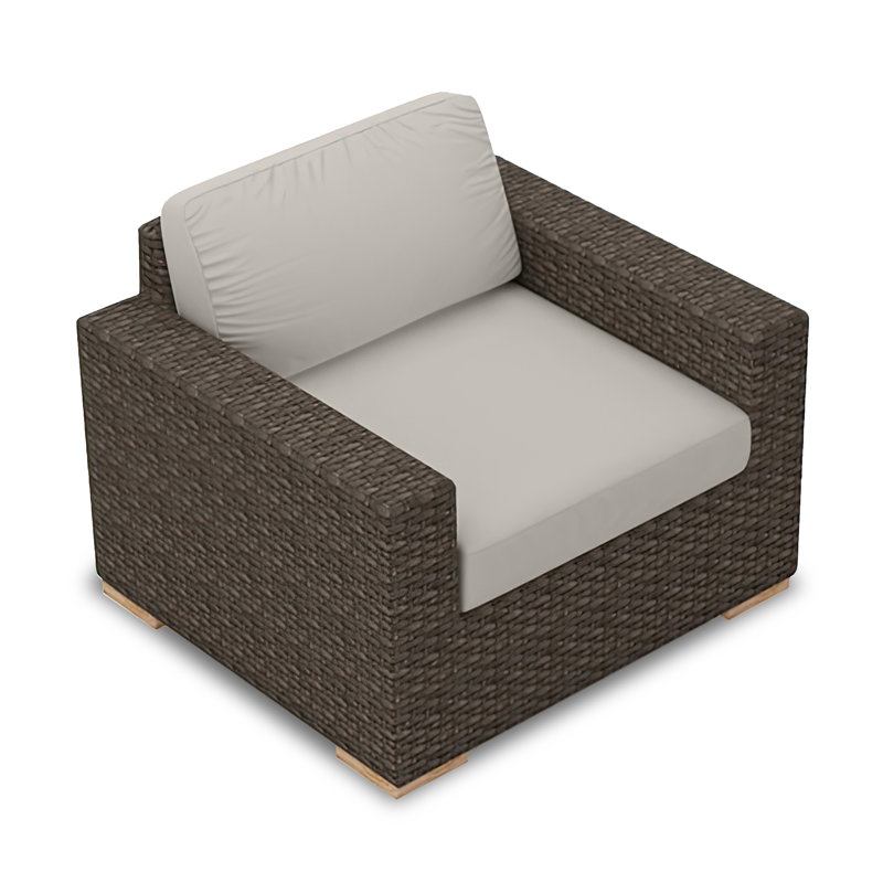 Arden Outdoor Lounge Chair, Cast Silver Sunbrella®