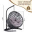 Zulu HDPE Rattan Hanging Swinging Cat Bed with Stand & Cushion-347017291