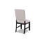 Revêtement en tissu à hauteur standard de style transitionnel avec chaises cloutées 2 pièces