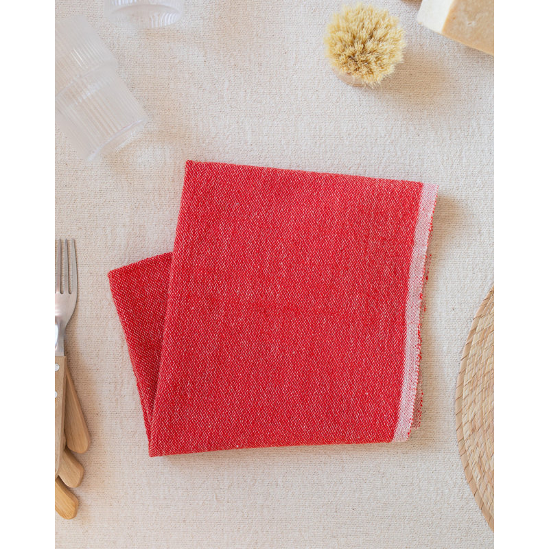 Serviette rouge
