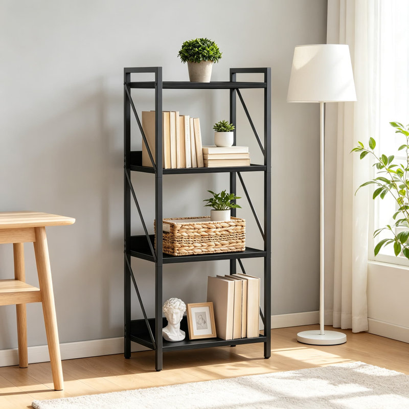 Bookcase, H 40,20 po x l 11,00 po x P 13,90 po, Noir