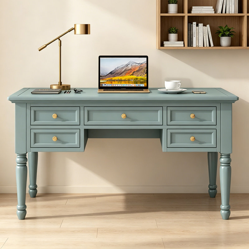 Bureau d'écriture à 5 tiroirs Modern