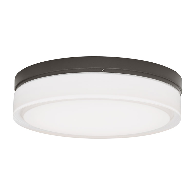 Cirque LED Outdoor Flush Mount, Bronze