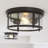 Queanbeyan Glass Outdoor Flush Mount Light